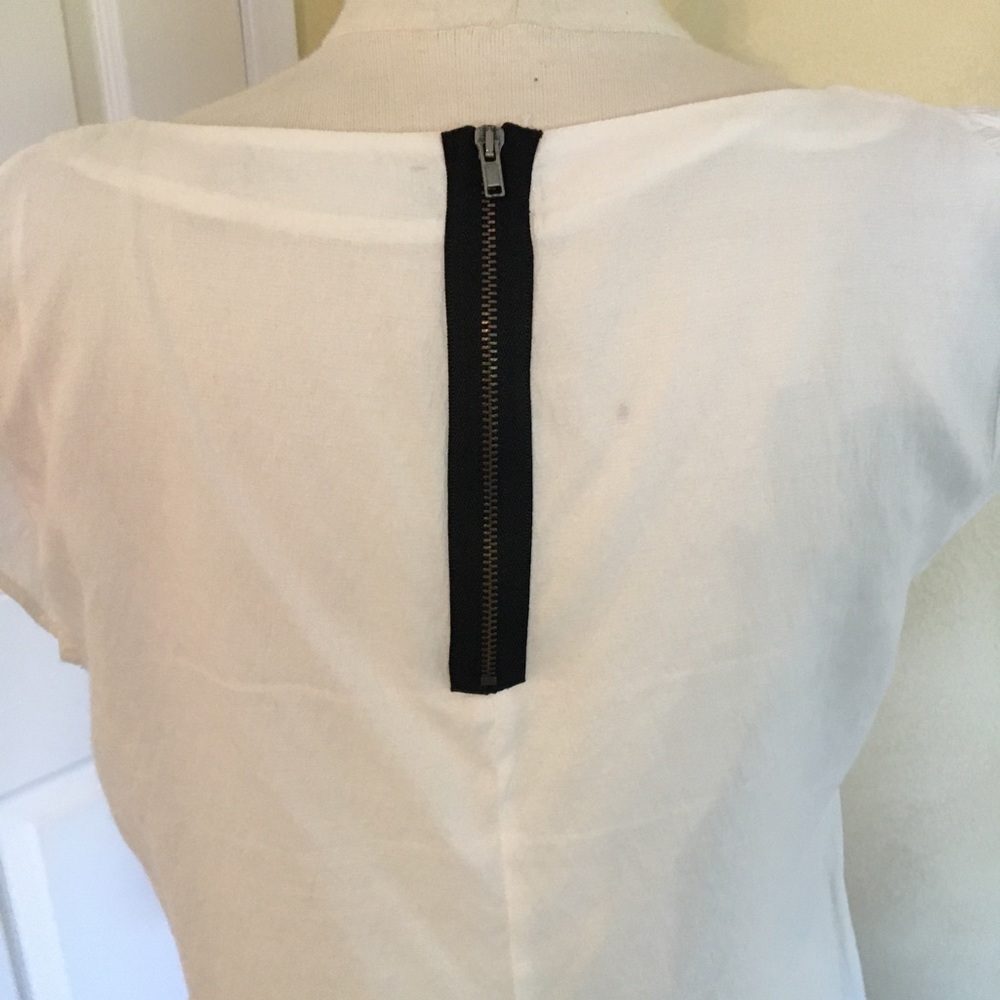 Zara Contrast zip blouse - Picture 3 of 4